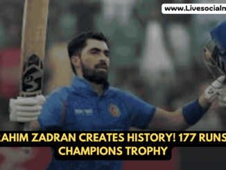 Ibrahim Zadran Creates History! 177 Runs in Champions Trophy – A Record-Breaking Knock