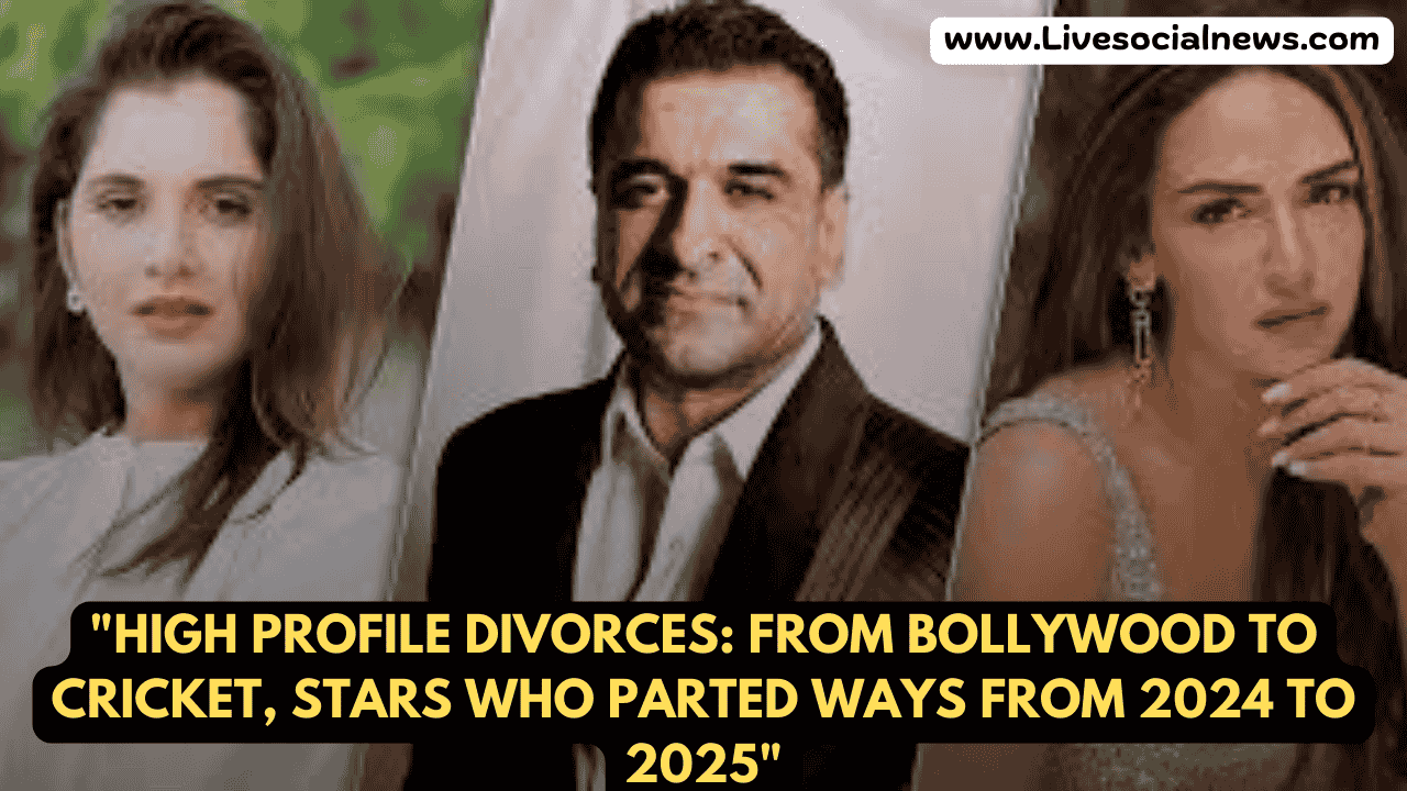 "High Profile Divorces: From Bollywood to Cricket, Stars Who Parted Ways from 2024 to 2025"