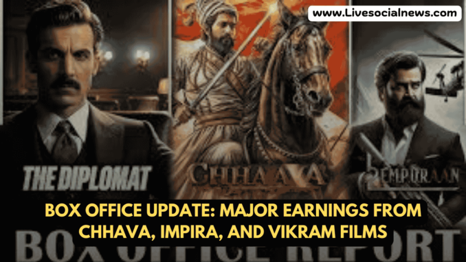 Box Office Update: Major Earnings from Chhava, Impira, and Vikram Films Box Office Update: Major Earnings from Chhava, Impira, and Vikram Films